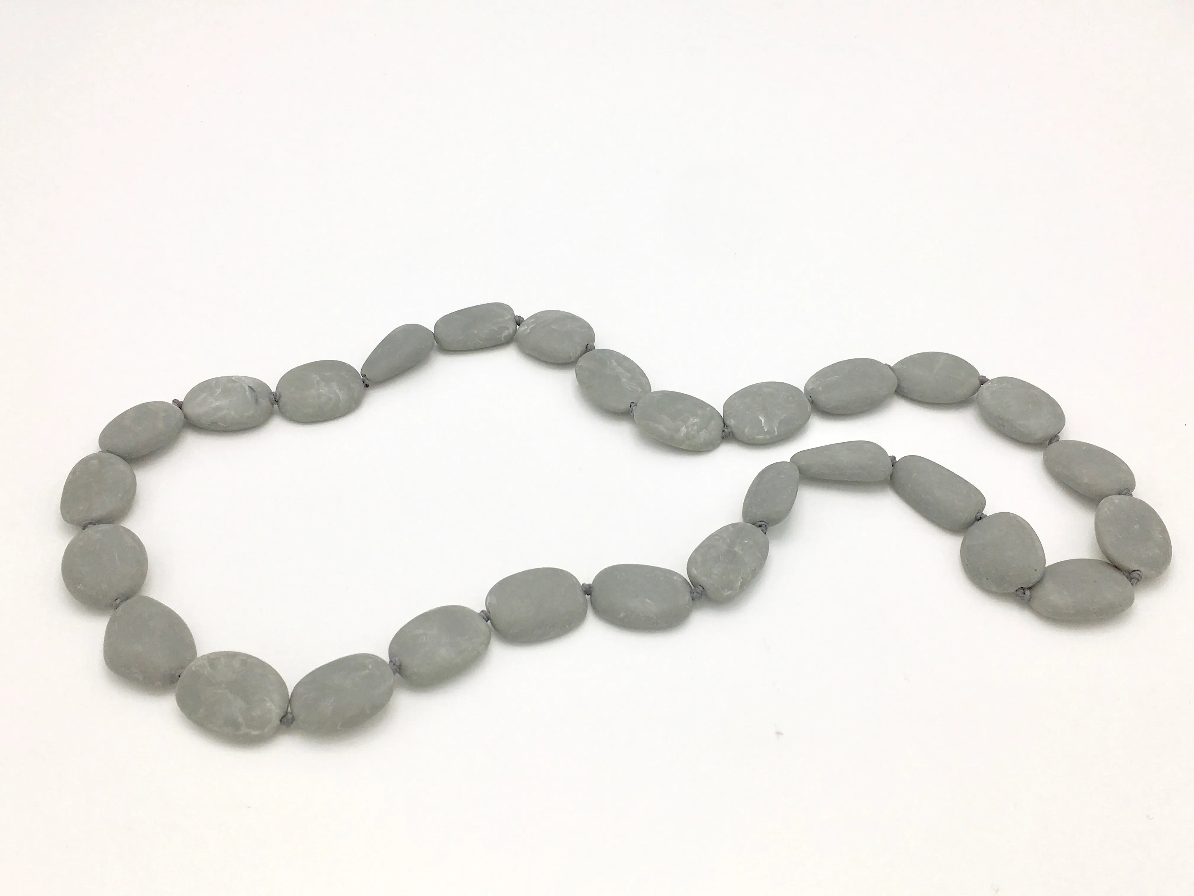 Skipping Stones Necklaces in Grays