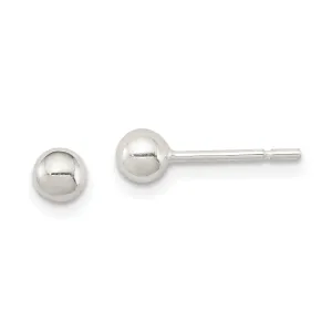 Sterling Silver 4MM Ball Post Earrings