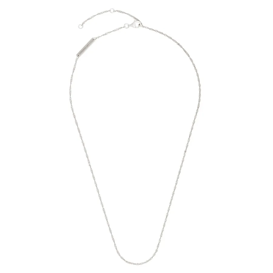 Sterling Silver Twist Chain Necklace