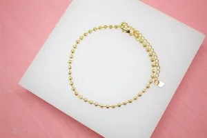 Textured Ball Chain Bracelet (I192)